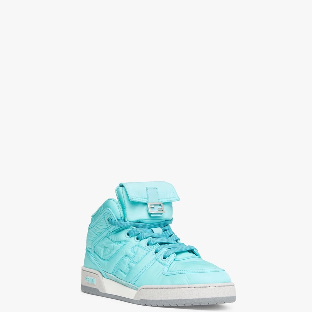 Fendi Match
Turquoise nylon high-tops - Picture 3 of 11